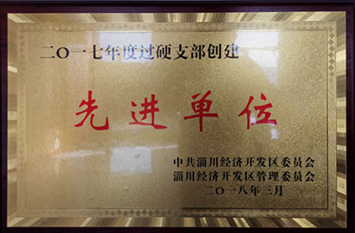 2017年度過硬支部創(chuàng)建先進(jìn)單位